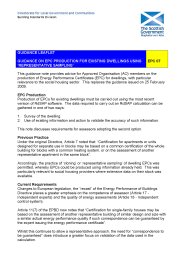 Guidance on EPC production for existing dwellings using 'representative sampling'