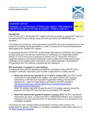 Changes to the process of producing Energy performance certificates (EPCs) for new buildings - from 30 June 2013