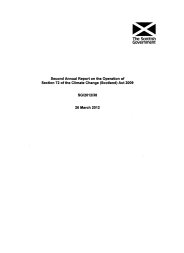 Second annual report on the operation of section 72 of the Climate Change (Scotland) Act 2009