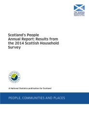 Scotland's people - annual report: results from the 2014 Scottish household survey