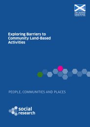 Exploring barriers to community land-based activities