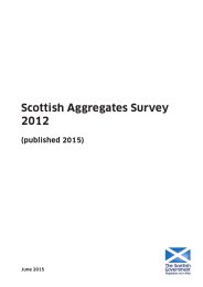 Scottish aggregates survey 2012 (published 2015)