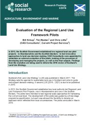 Evaluation of the regional land use framework pilots