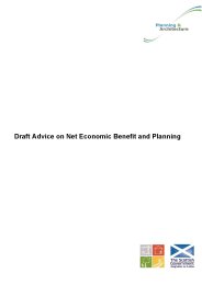 Draft advice on net economic benefit and planning