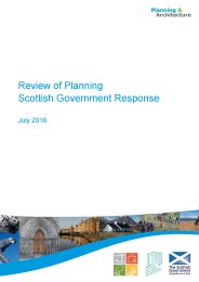 Review of planning: Scottish government response