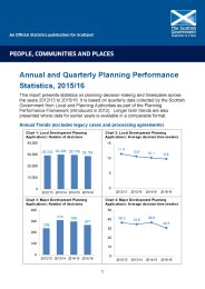 Annual and quarterly planning performance statistics, 2015/16