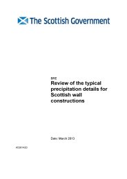 Review of the typical precipitation details for Scottish wall constructions