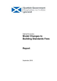 Model changes to building standards fees: report