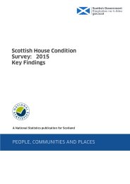 Scottish house condition survey - 2015: key findings