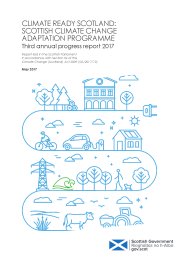 Climate ready Scotland: Scottish climate change adaptation programme. Third annual progress report 2017