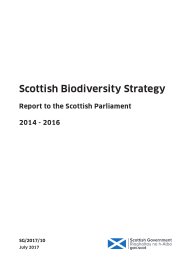 Scottish biodiversity strategy - report to Parliament: 2014-2016