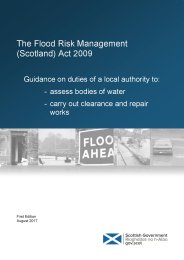 Flood Risk Management (Scotland) Act 2009. Guidance on duties of a local authority to: - assess bodies of water - carry out clearance and repair works. 1st edition