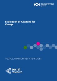 Evaluation of adapting for change