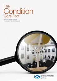 The condition. Core fact. Building better schools: investing in Scotland's future