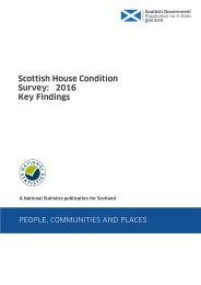 Scottish house condition survey - 2016: key findings