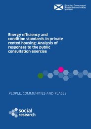Energy efficiency and condition standards in private rented housing: analysis of responses to the public consultation exercise