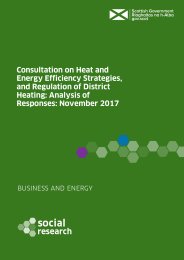 Consultation on heat and energy efficiency strategies, and regulation of district heating: analysis of responses: November 2017