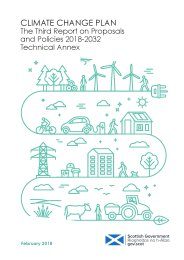 Climate change plan - the third report on proposals and policies 2018-2032: technical annex