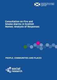 Consultation on fire and smoke alarms in Scottish homes: analysis of responses