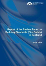 Report of the review panel on Building Standards (Fire Safety) in Scotland