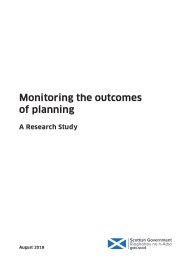 Monitoring the outcomes of planning - a research study