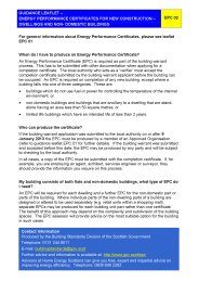 Energy performance certificates for new construction - dwellings and non-domestic buildings