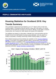 Housing statistics for Scotland 2018: key trends summary