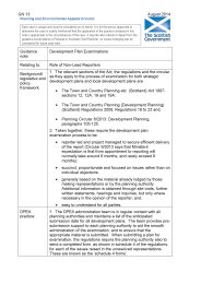 Development plan examinations