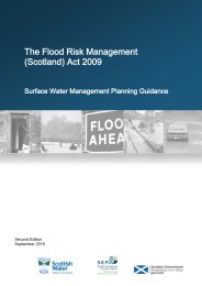 Flood Risk Management (Scotland) Act 2009. Surface water management planning guidance