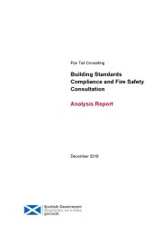 Building standards compliance and fire safety consultation analysis report