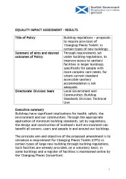 Building regulations - proposals to require provision of 'Changing places toilets' in certain types of new buildings