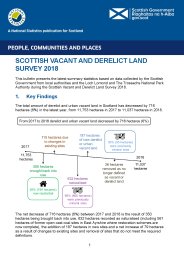 Scottish vacant and derelict land survey 2018