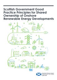 Good practice principles for shared ownership of onshore renewable energy developments