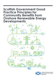 Good practice principles for community benefits from onshore renewable energy developments