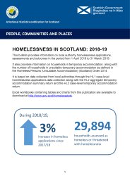 Homelessness in Scotland: 2018-19