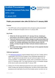 Public procurement rules after EU Exit on 31 January 2020