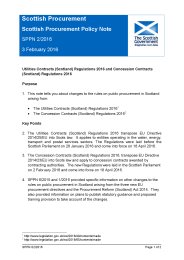 Utilities Contracts (Scotland) Regulations 2016 and Concession Contracts (Scotland) Regulations 2016