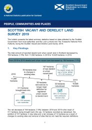 Scottish vacant and derelict land survey 2019