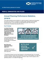 Annual planning performance statistics, 2018/19
