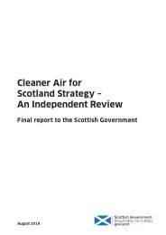 Cleaner air for Scotland strategy - an independent review