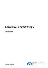 Local housing strategy guidance