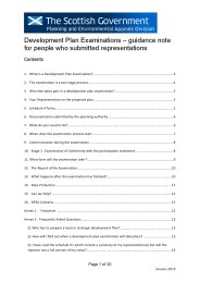 Development plan examinations - guidance note for people who submitted representations