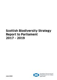 Scottish biodiversity strategy - report to Parliament: 2017-2019