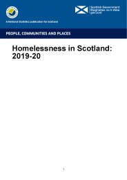 Homelessness in Scotland: 2018-19