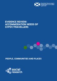 Evidence review: accommodation needs of gypsy/travellers
