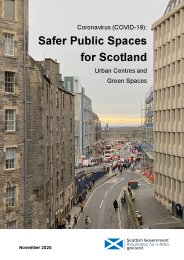 Coronavirus (COVID-19): safer public spaces for Scotland - urban centres and green spaces