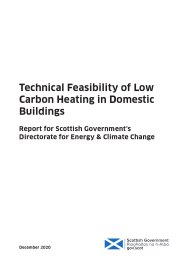 Technical feasibility of low carbon heating in domestic buildings