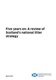 Five years on: a review of Scotland's national litter strategy