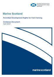 Permitted development rights for fish farming. Guidance document