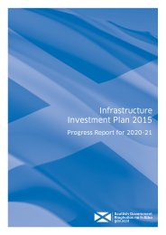 Infrastructure investment plan 2015 - progress report for 2020-21